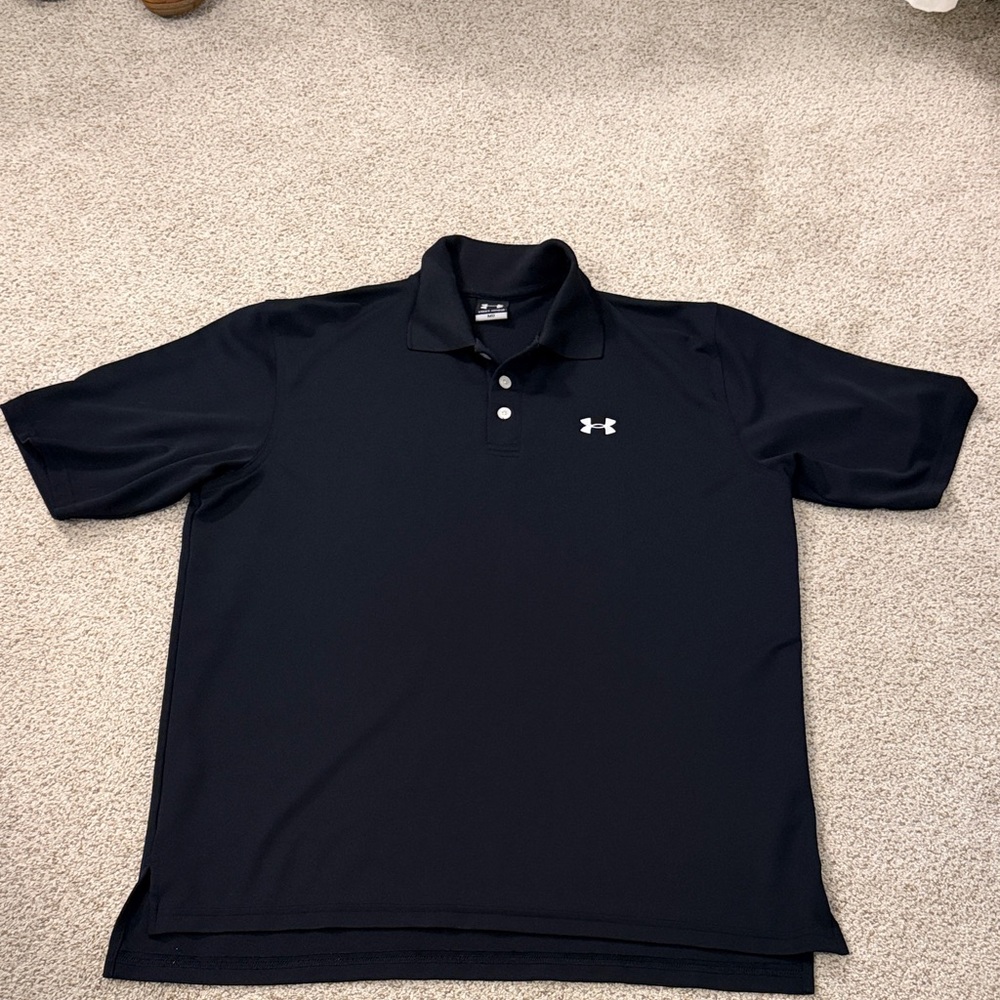 Under Armour Men's Polo Shirt in Black Medium